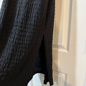 Textured Black Garment